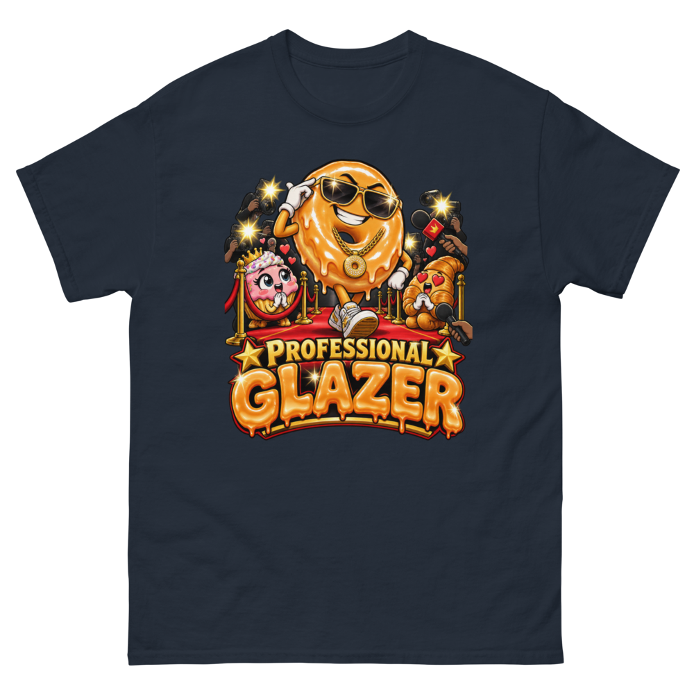 Professional Glazer — Navy T-Shirt, front view
