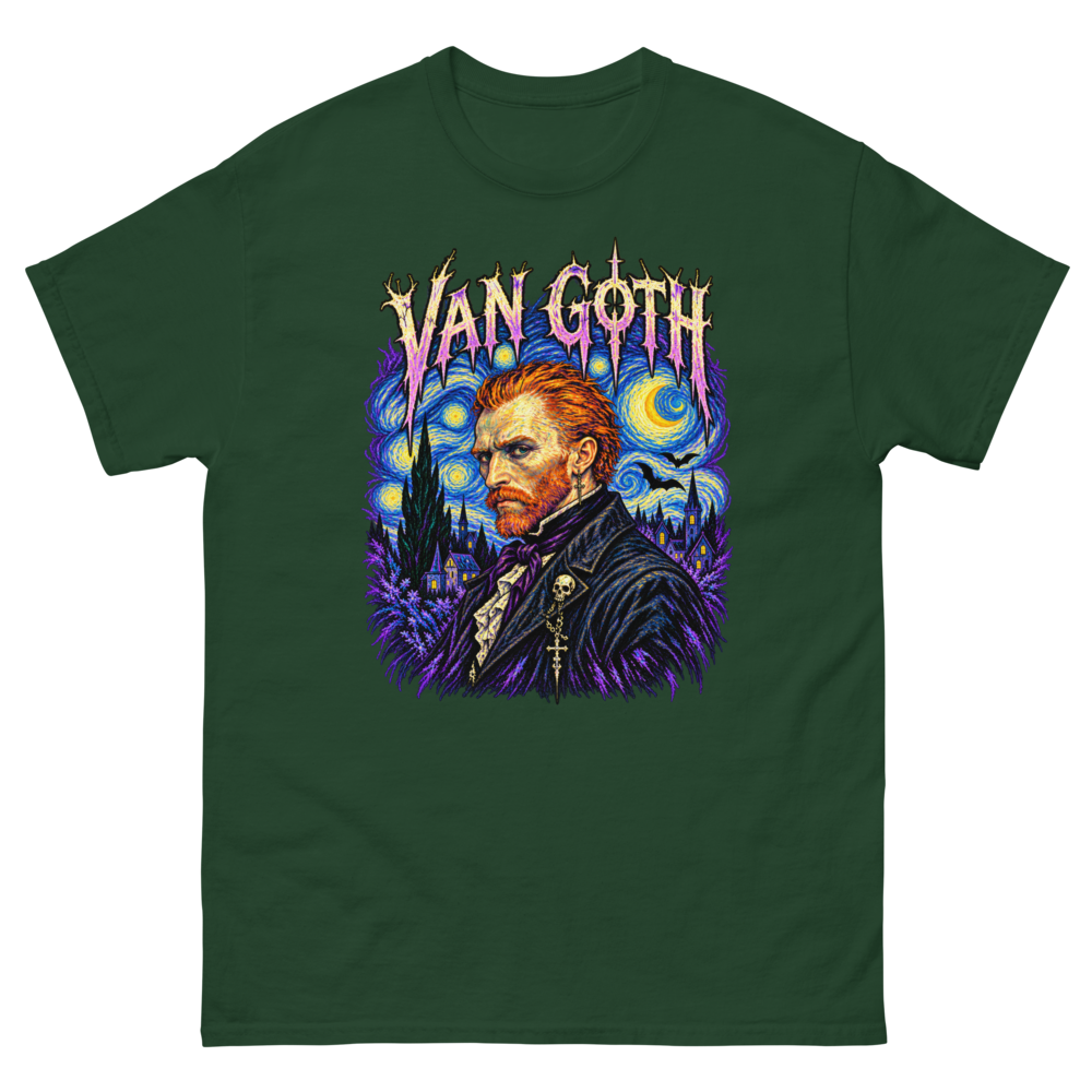 Van Goth — Forest Green T-Shirt, front view