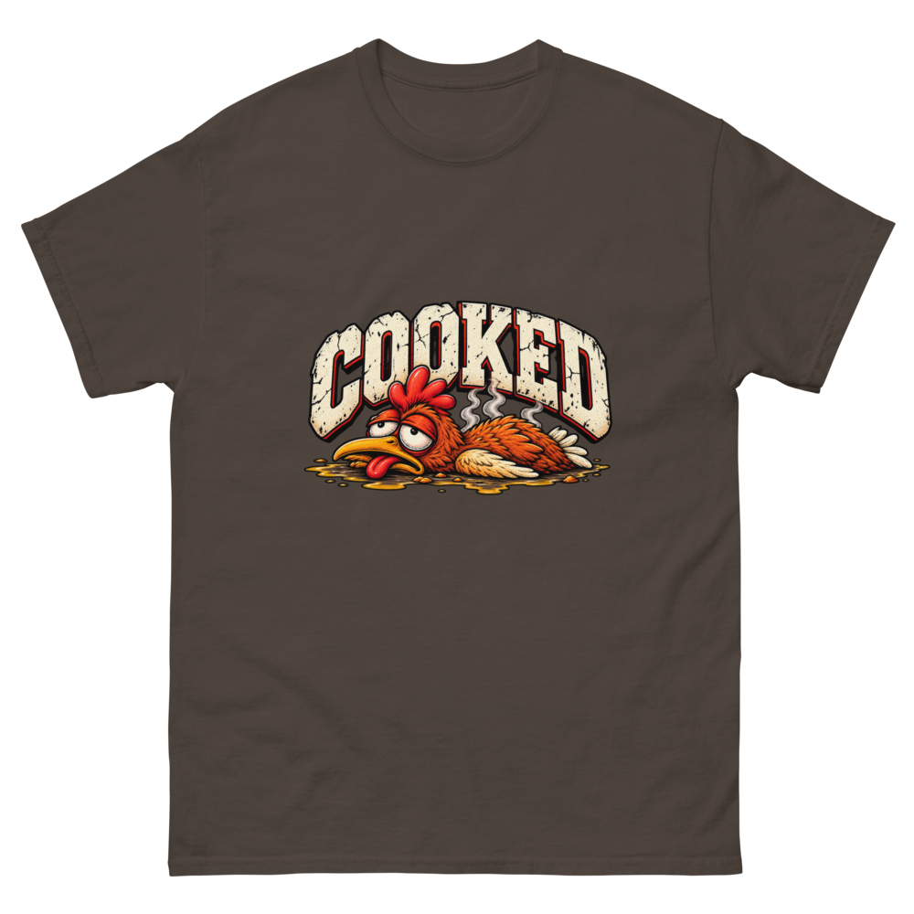 COOKED — Dark Chocolate T-Shirt, front view