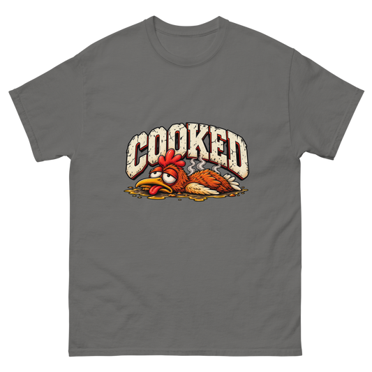 COOKED — Charcoal T-Shirt, front view