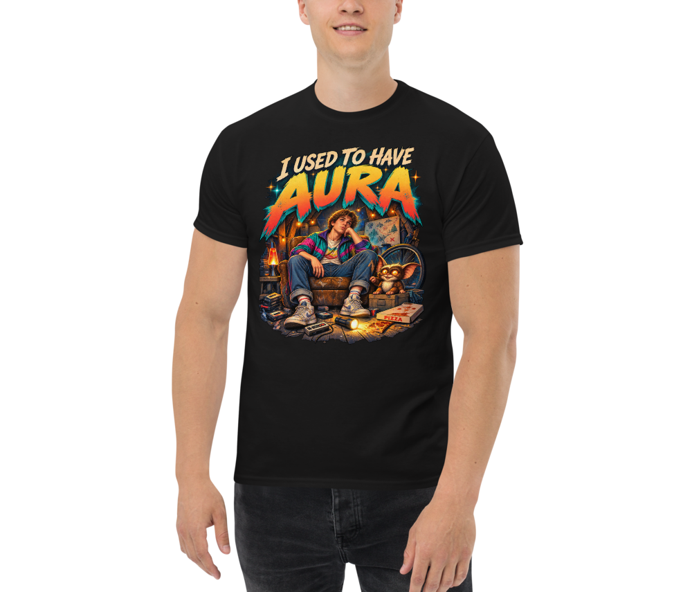 I Used to Have Aura — Black — Men's front view