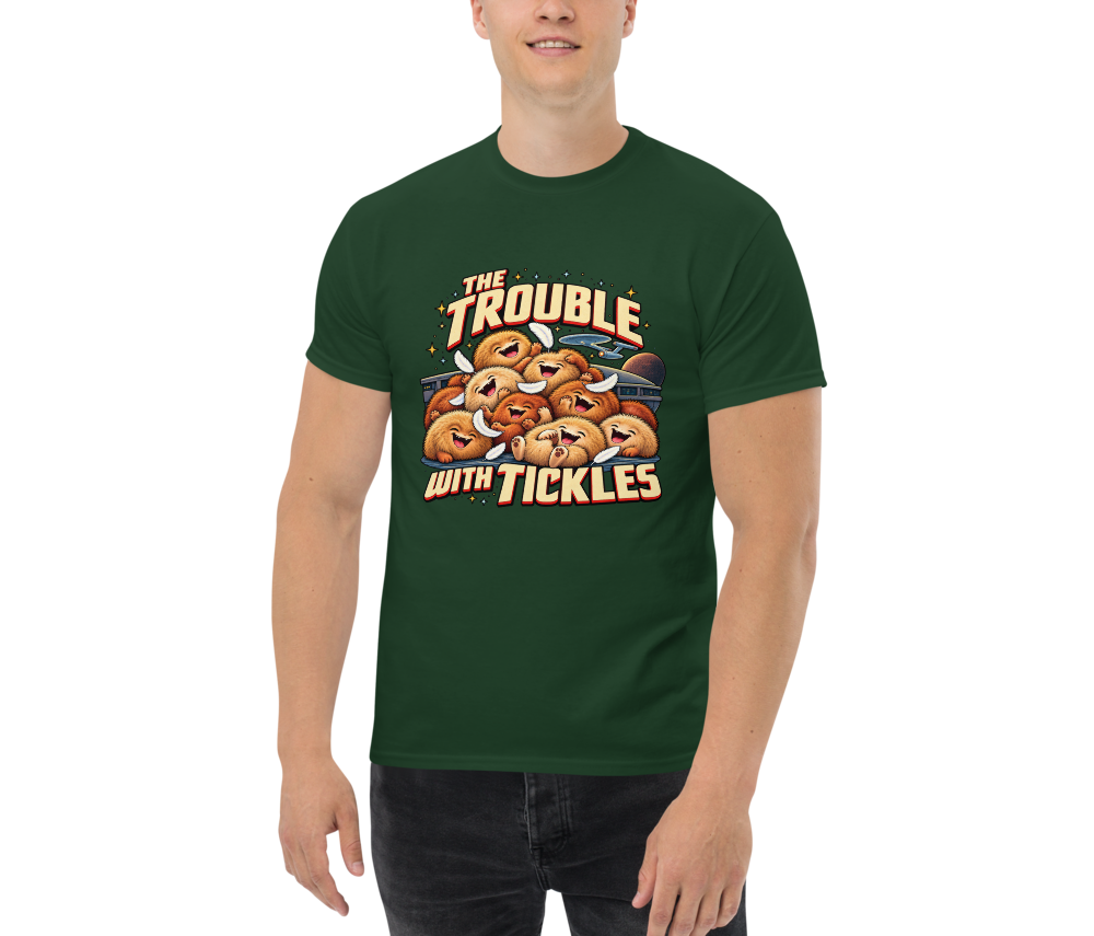 The Trouble with Tickles — Forest Green — Men's front view