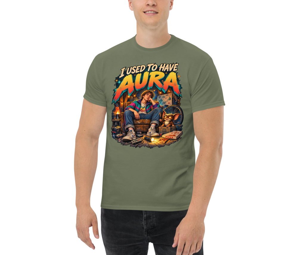 I Used to Have Aura — Military Green — Men's front view