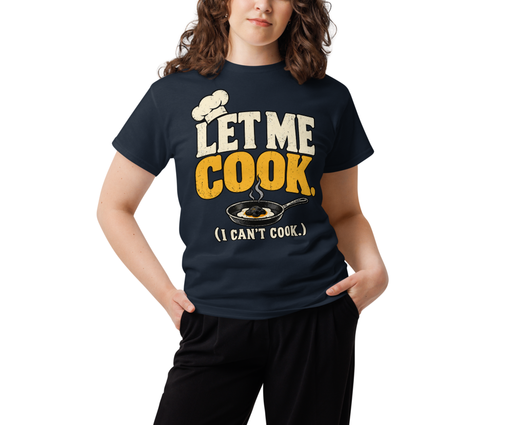 Let Me Cook (I Can't Cook) — Navy — Women's front view