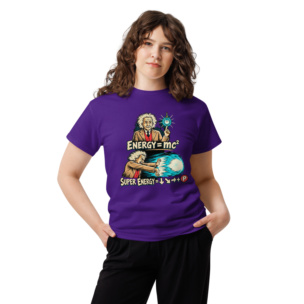 Super Energy — Einstein Arcade · shirt — Purple — Women's front view