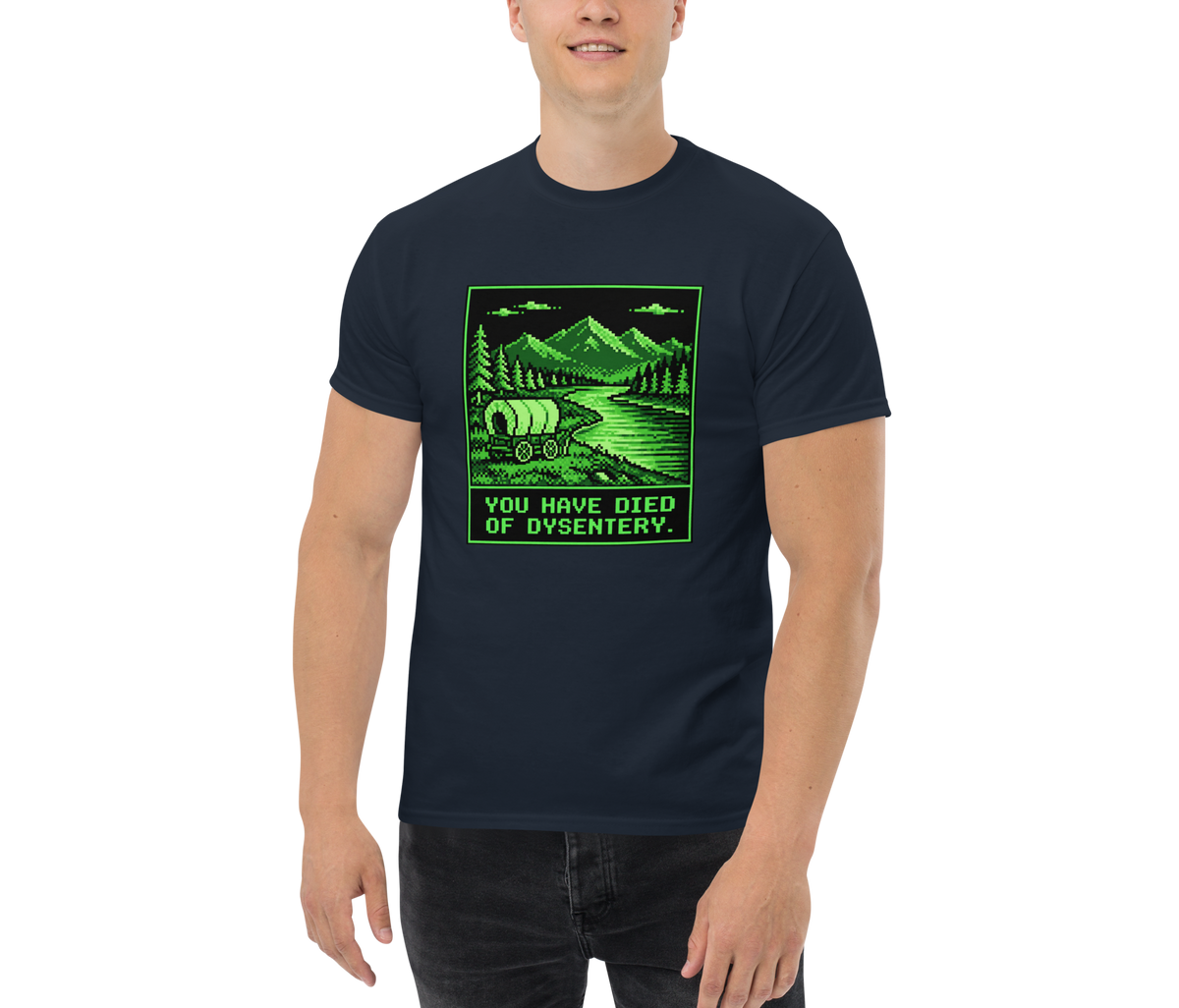 You Have Died of Dysentery — Navy — Men's front view