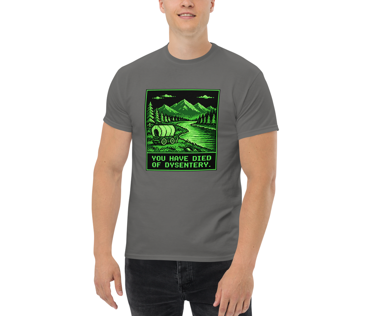 You Have Died of Dysentery — Charcoal — Men's front view