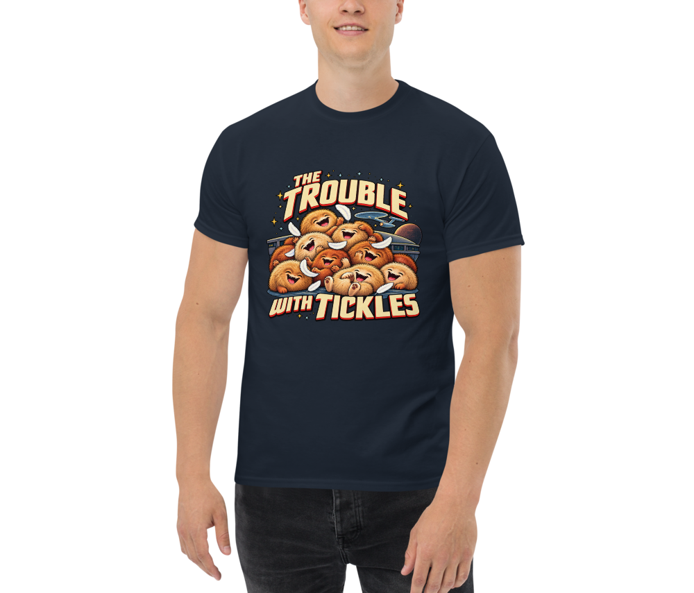 The Trouble with Tickles — Navy — Men's front view