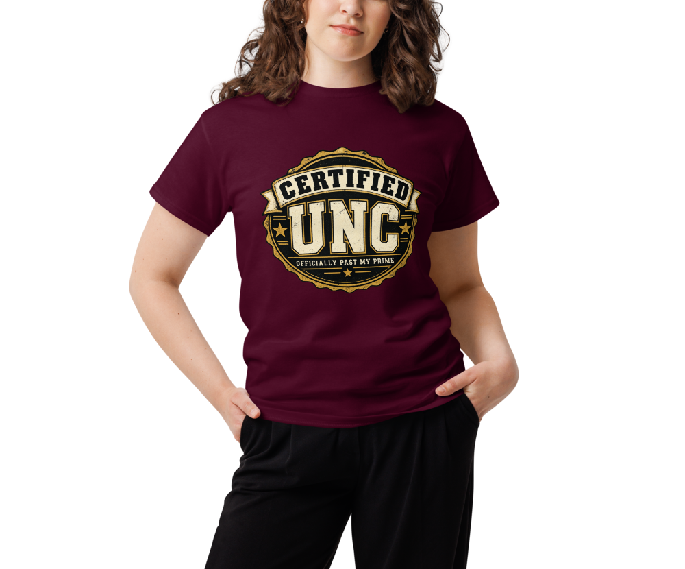 Certified UNC — Maroon — Women's front view