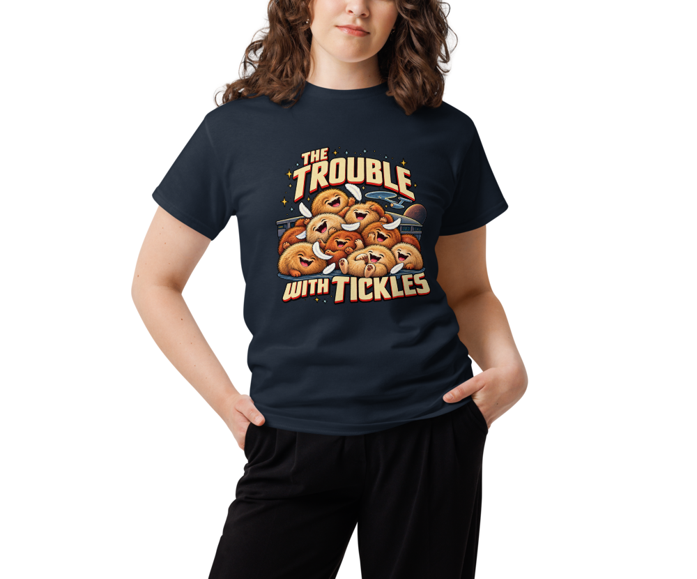 The Trouble with Tickles — Navy — Women's front view