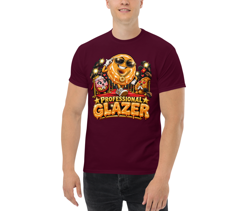 Professional Glazer — Maroon — Men's front view
