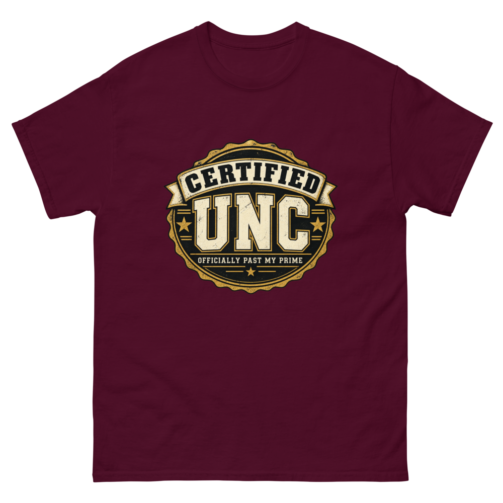 Certified UNC — Maroon — Flat front