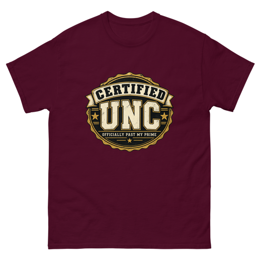 Certified UNC — Maroon — Flat front