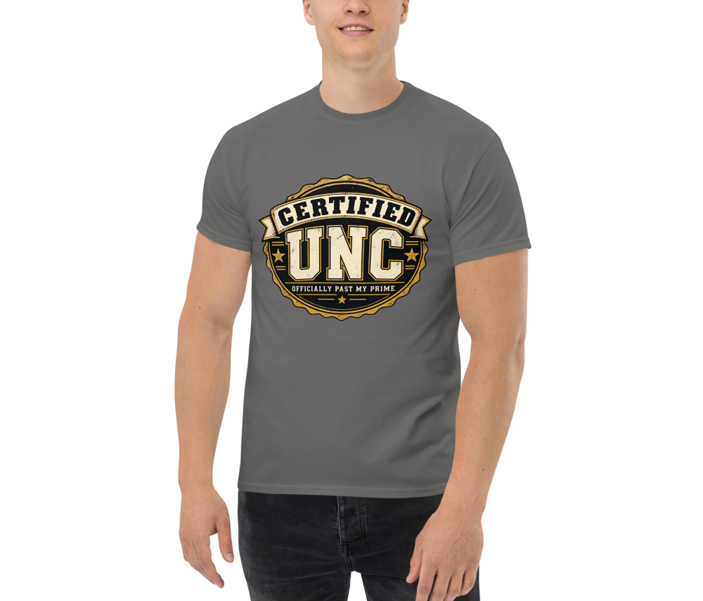Certified UNC — Charcoal — Men's front view