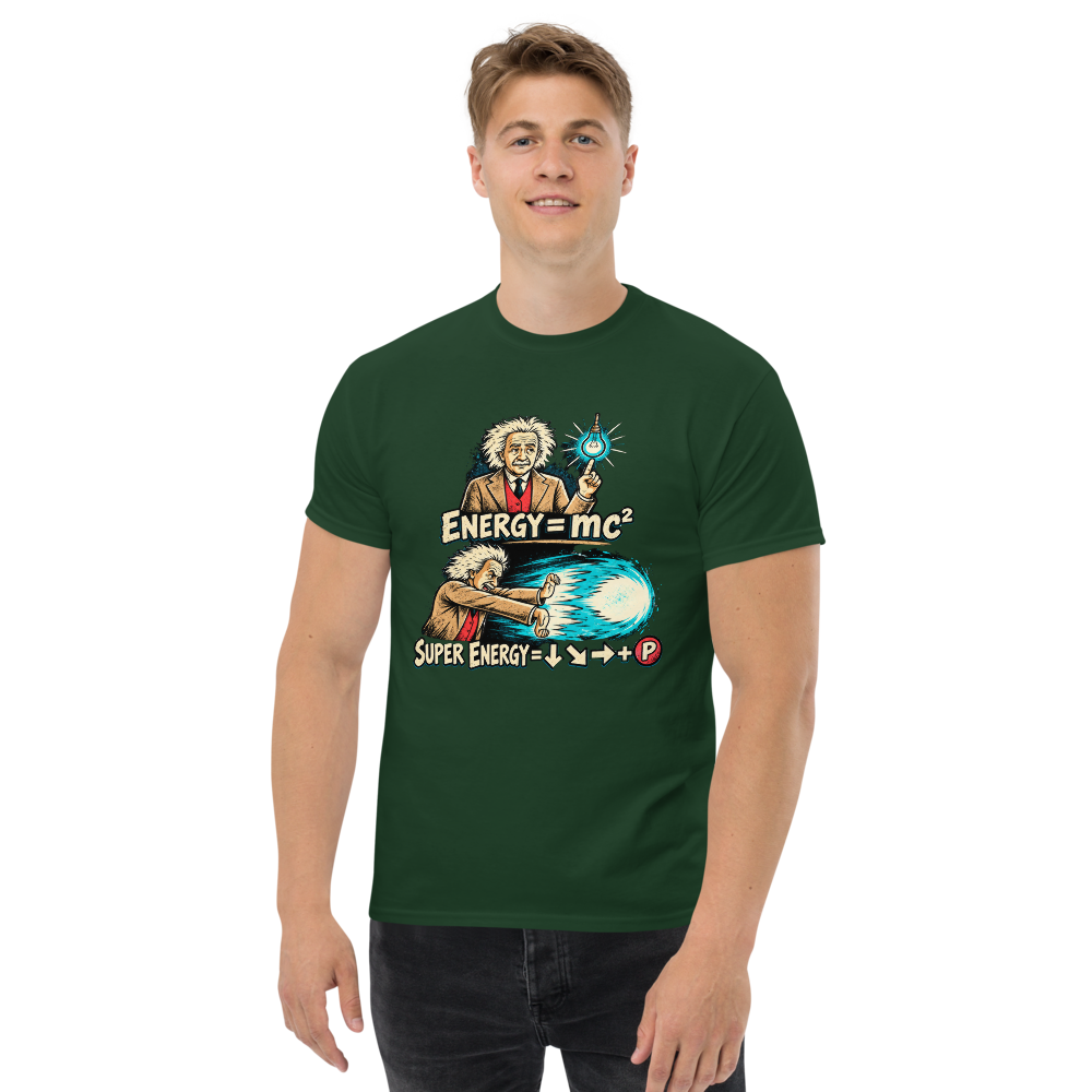 Super Energy — Einstein Arcade · shirt — Forest Green — Men's front view