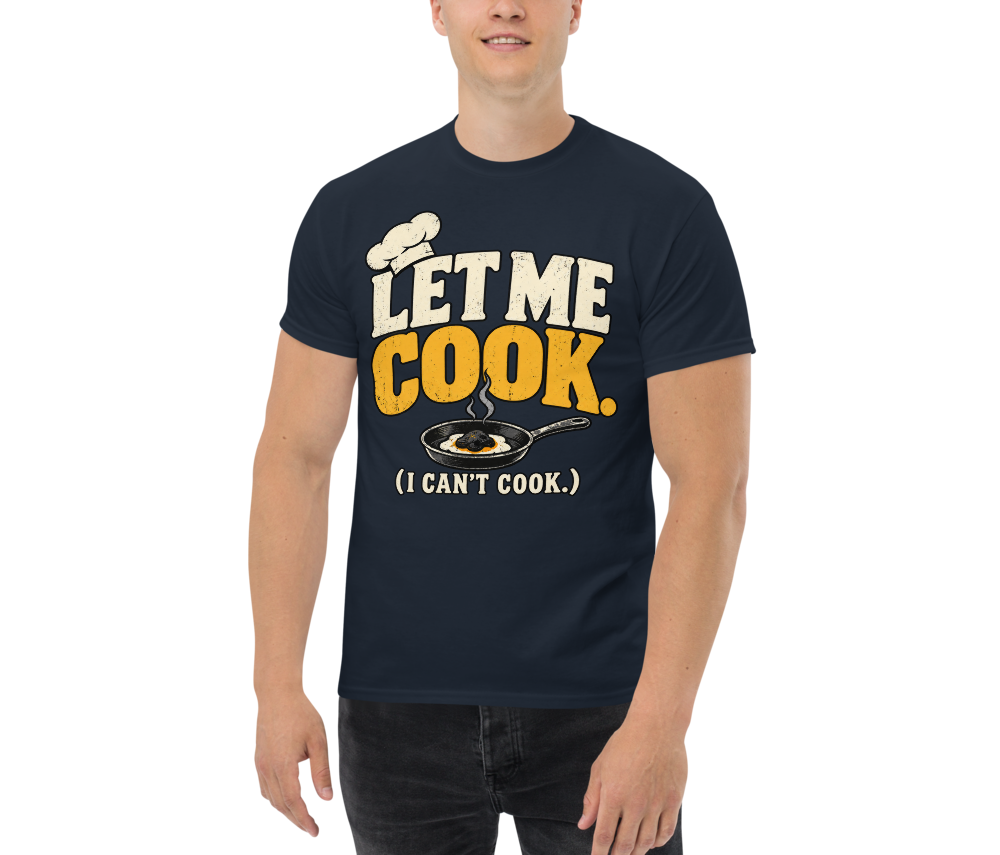 Let Me Cook (I Can't Cook) — Navy — Men's front view