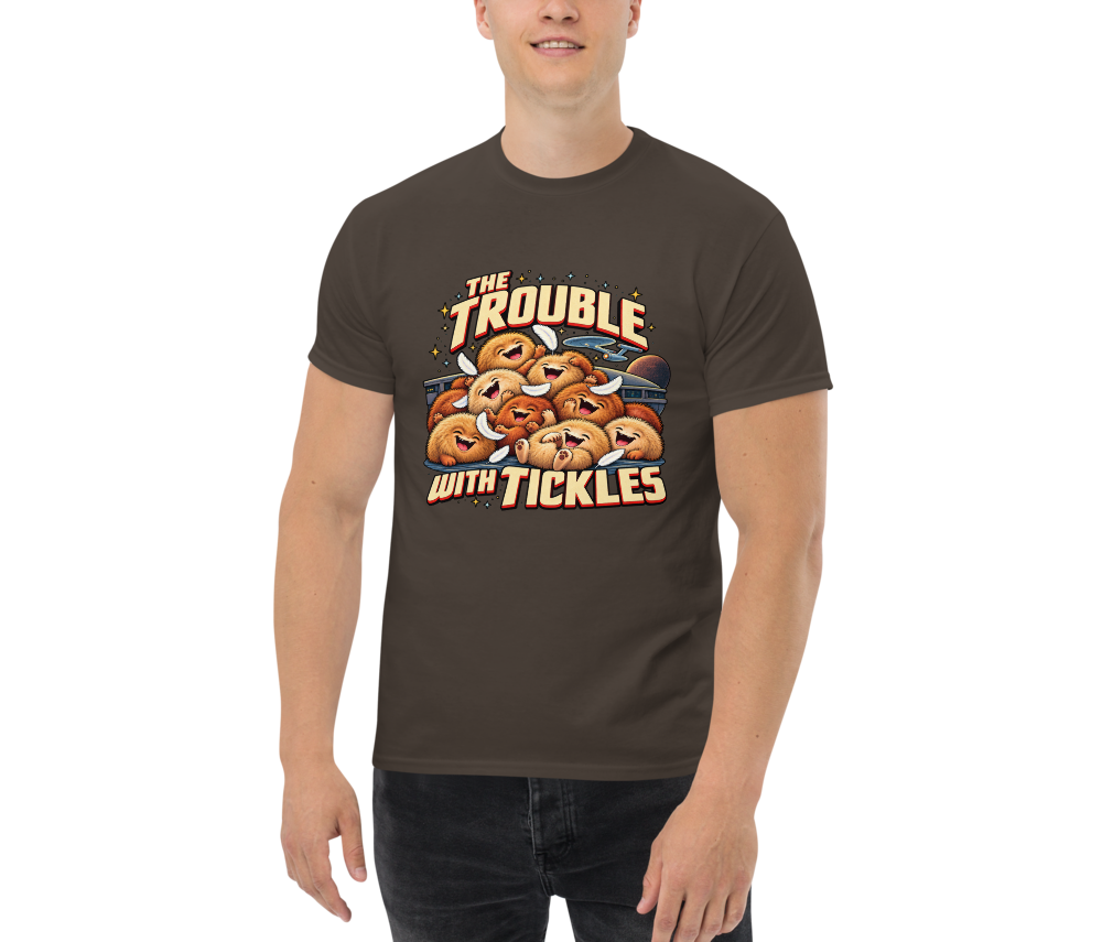 The Trouble with Tickles — Dark Chocolate — Men's front view