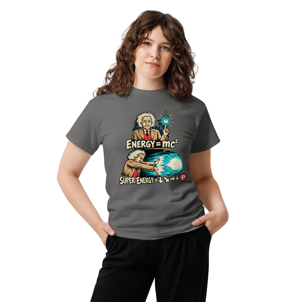Super Energy — Einstein Arcade · shirt — Charcoal — Women's front view
