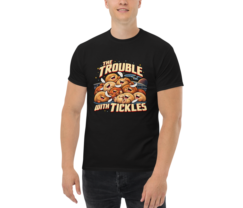 The Trouble with Tickles — Black — Men's front view