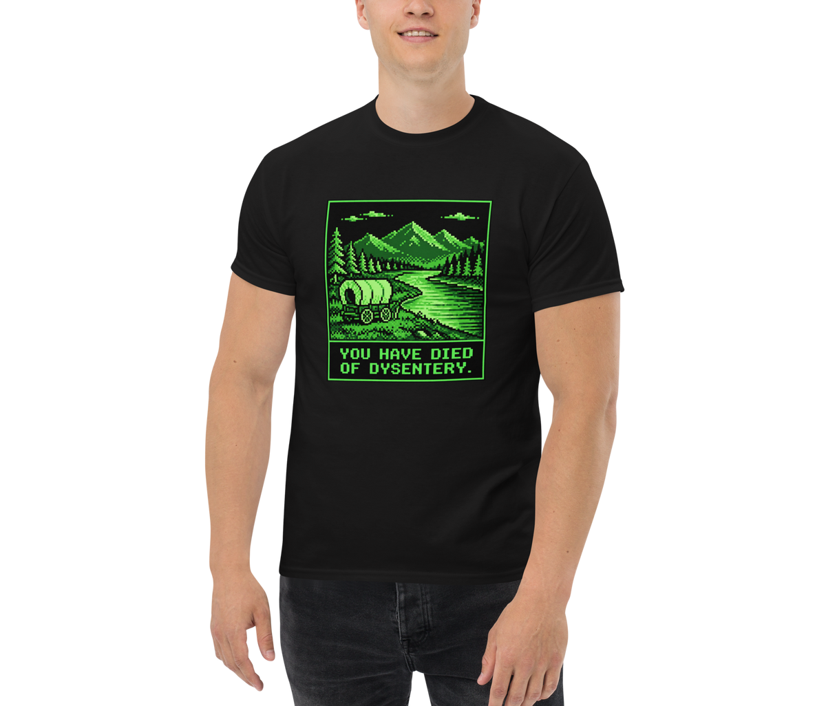You Have Died of Dysentery — Black — Men's front view