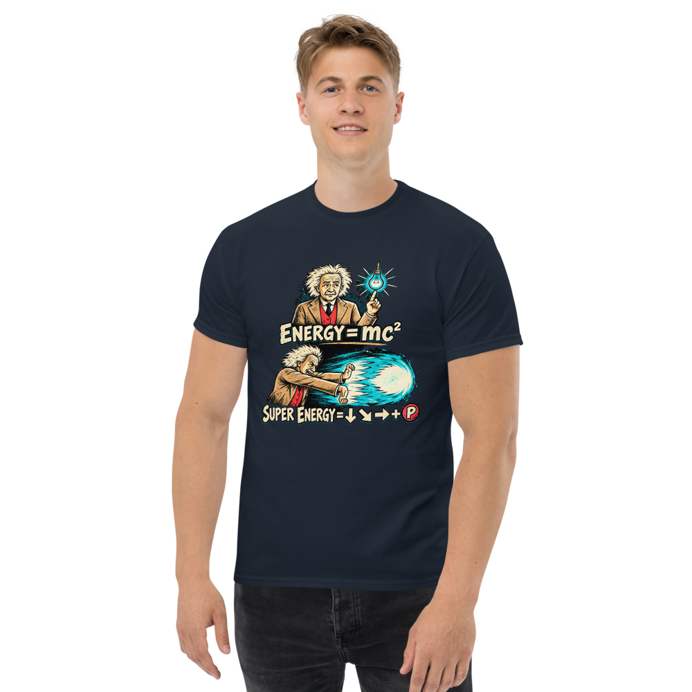 Super Energy — Einstein Arcade · shirt — Navy — Men's front view