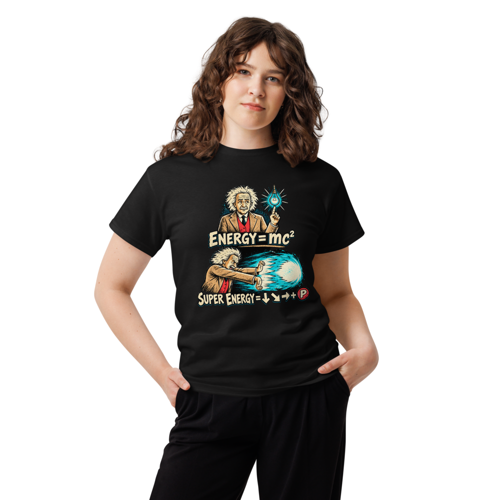 Super Energy — Einstein Arcade · shirt — Black — Women's front view