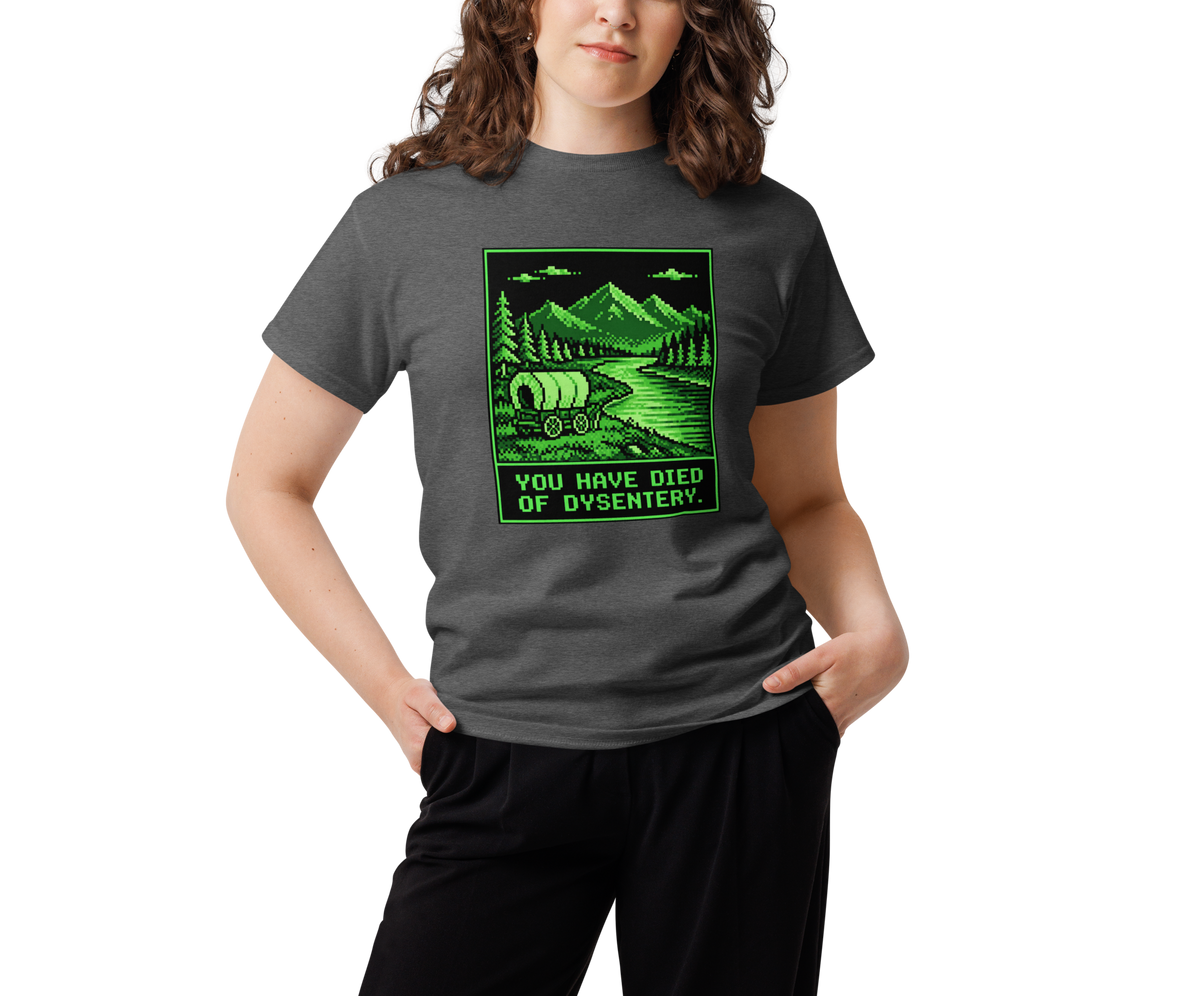 You Have Died of Dysentery — Dark Heather — Women's front view