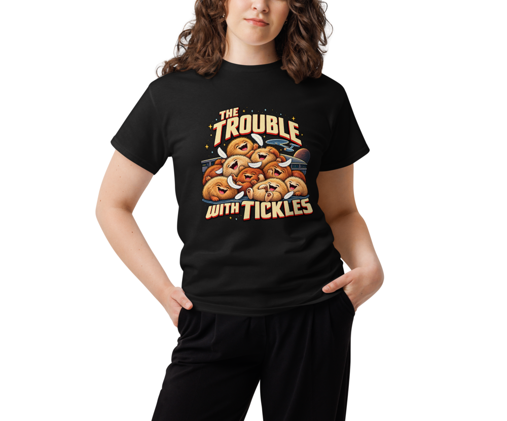 The Trouble with Tickles — Black — Women's front view