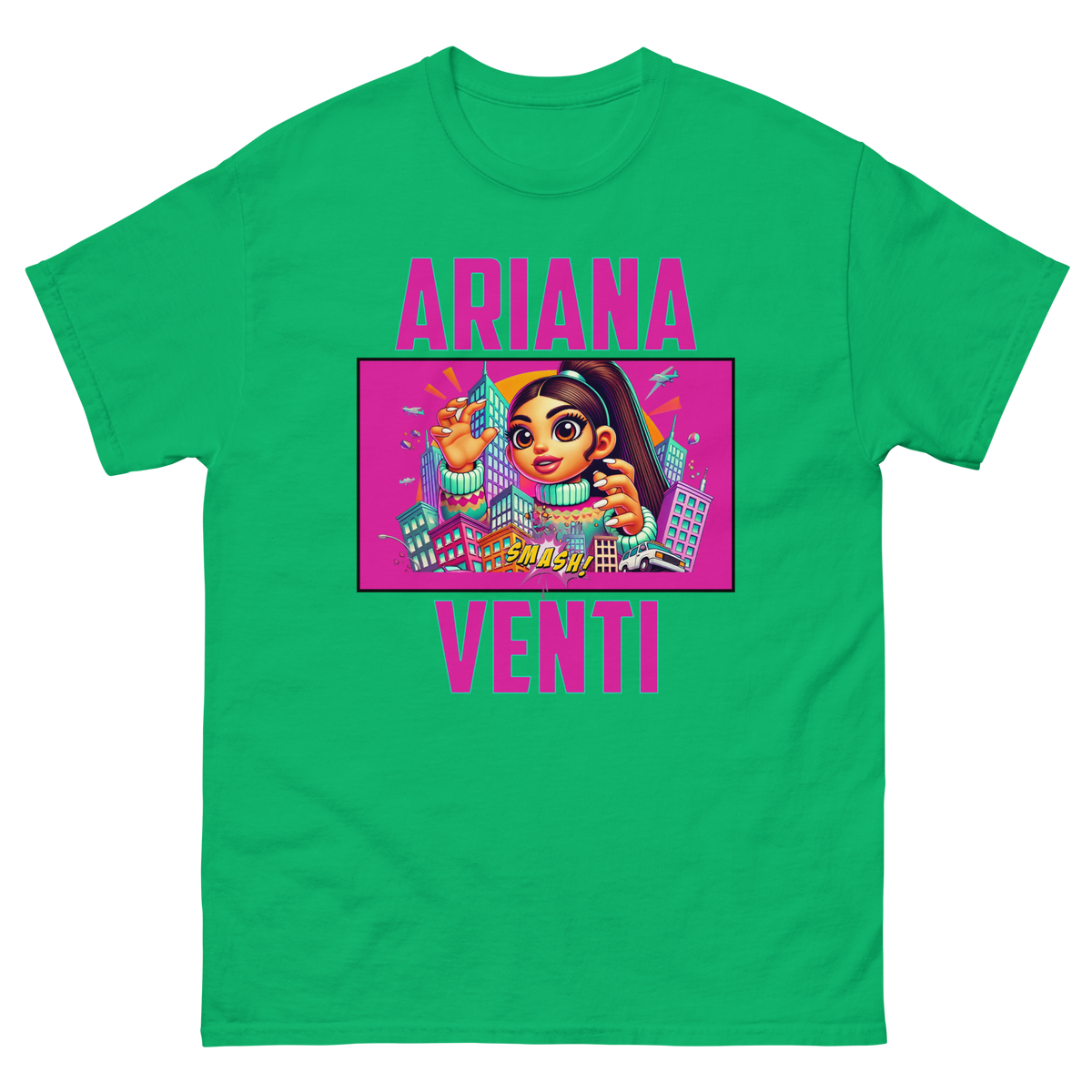 Venti! · shirt — Irish Green — Flat front