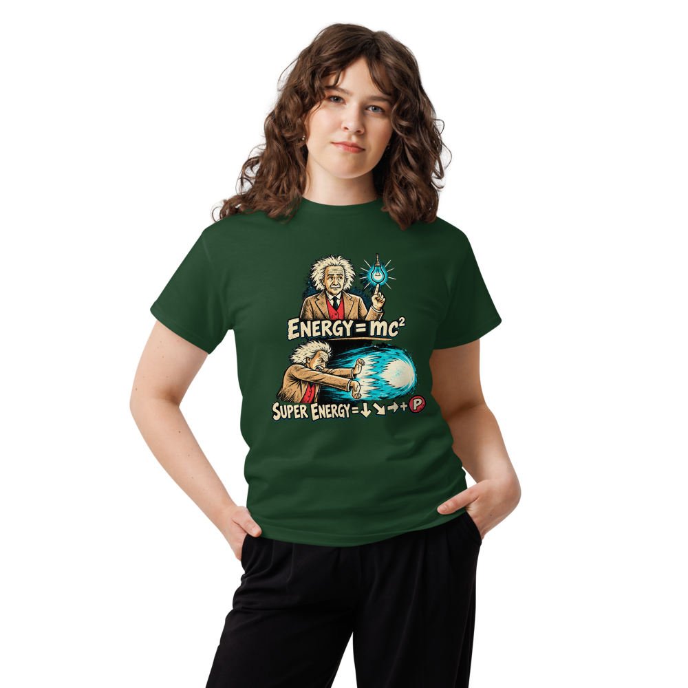Super Energy — Einstein Arcade · shirt — Forest Green — Women's front view